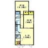 ポチタマみはら 2LDKの間取り