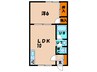 ハーバーライフみなと 1LDKの間取り