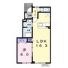 モリス 1LDKの間取り