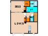 グレースハイムＨ＆Ｈ 1LDKの間取り