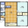 スペース北浜 2LDKの間取り