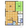 パッション富岡 2LDKの間取り