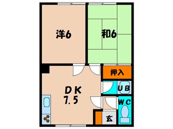 間取図 コーポ富岡