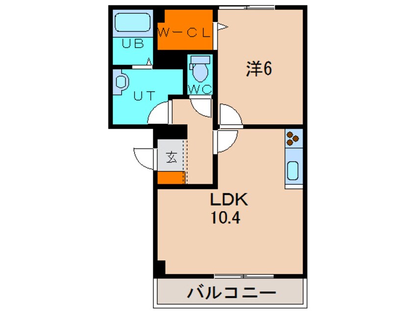 間取図 D-room湯川