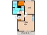 D-room湯川 1LDKの間取り