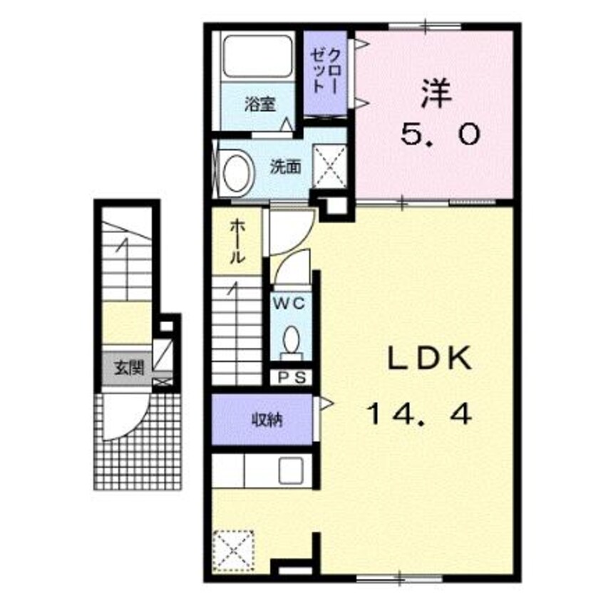 間取図 スパライ銀世Ⅴ