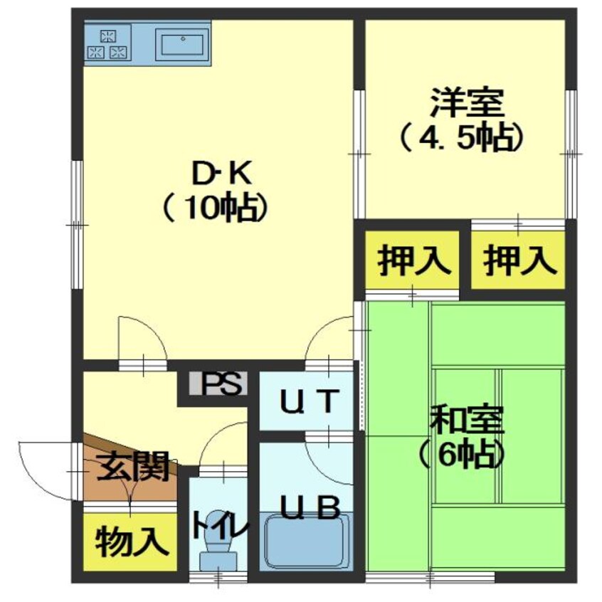 間取図 コーポ長栄