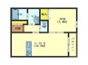 パーク五稜郭館 1LDKの間取り