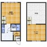 フロス旭町 1Kの間取り