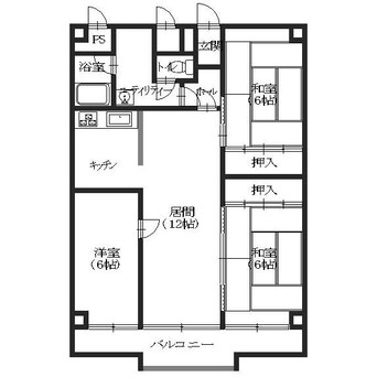 間取図 グロリアハイツ若松