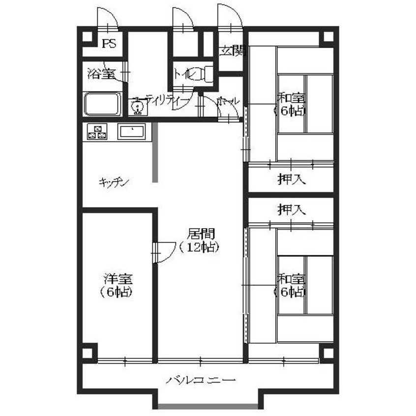 間取図 グロリアハイツ若松