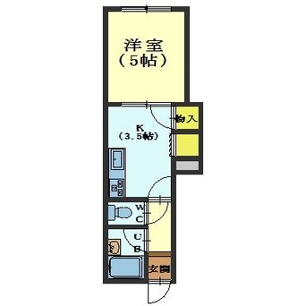 間取図 パレス深堀