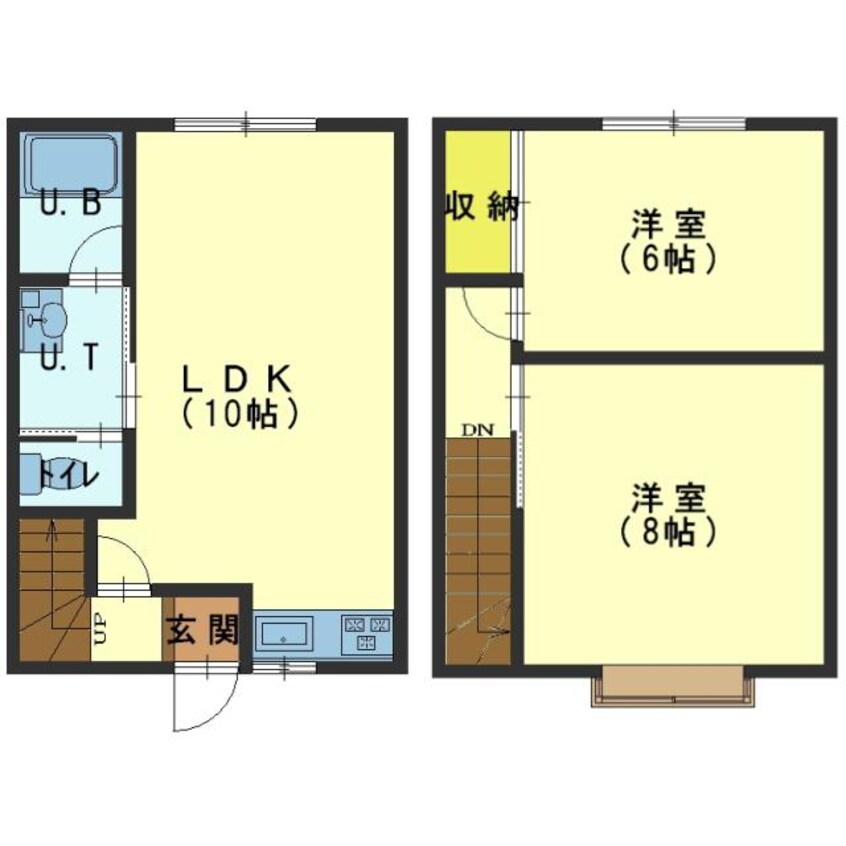 間取図 深堀町メゾネット