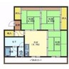 ユートピア川原2号棟 3DKの間取り