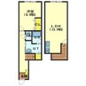 ジャスミン 1LDKの間取り