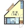 わか勝ビルNo.16 1Rの間取り