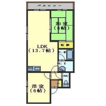 間取図 北浜コスモビル