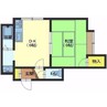 パラシャル東亜 1DKの間取り
