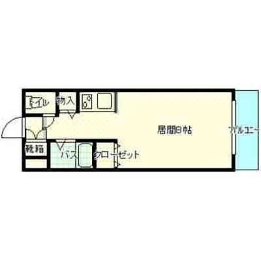 間取図 函館市電２系統/市役所前駅 徒歩4分 3階 築35年