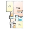 PalaceK南本通 2LDKの間取り