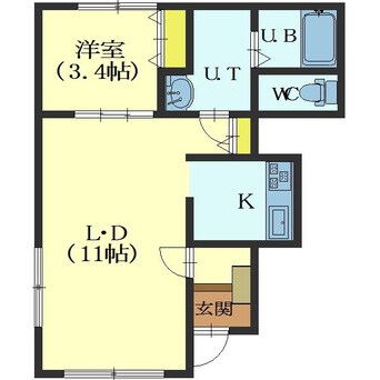 間取図 セザール深堀