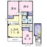 ブリーズ ガーデン2号館 3LDKの間取り