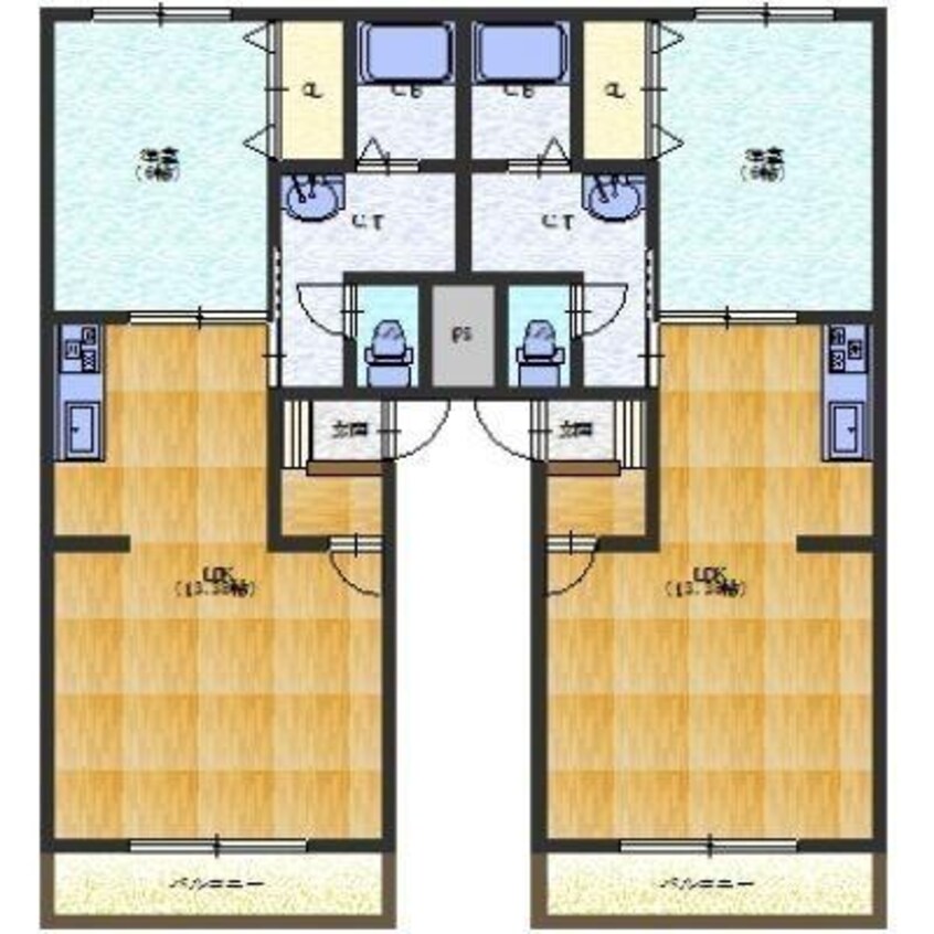 間取図 ル・シャルールレジェ