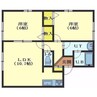 ラ・メゾン123 2LDKの間取り