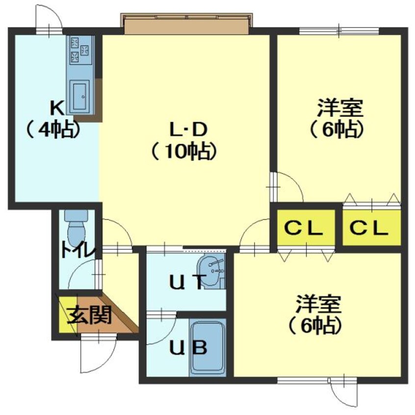 間取図 サンライフ亀田港Ⅵ