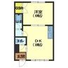 マンションソレイユ 1DKの間取り