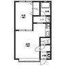 函館市電２系統/湯の川駅 徒歩14分 2階 築23年 1LDKの間取り