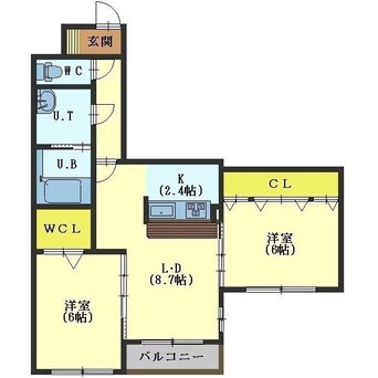 間取図 フレンシア松陰