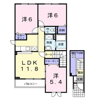 間取図 ブリーズガーデン2号館