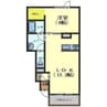 パレーシャル柏木 1LDKの間取り