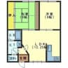 みどりマンション 2LDKの間取り