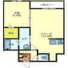 ラ　シャルマ 1LDKの間取り