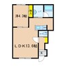 lulu lapule (ルル ラプレ) 1LDKの間取り
