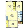 ニューカトレア朋 3LDKの間取り