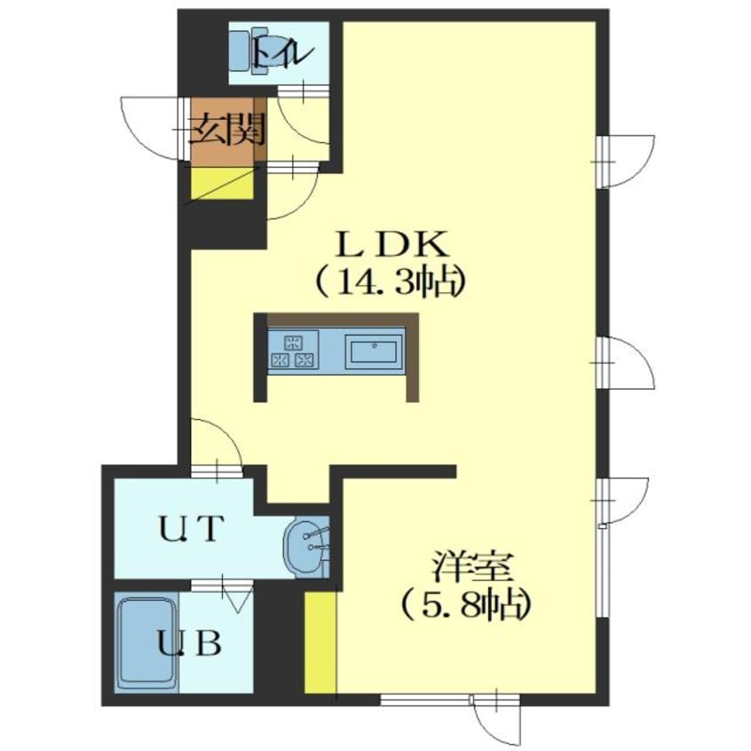 間取図 Licht Null リヒトヌル