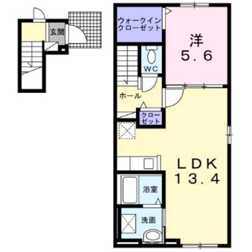 間取図 ラ・メール・ブルーⅠ