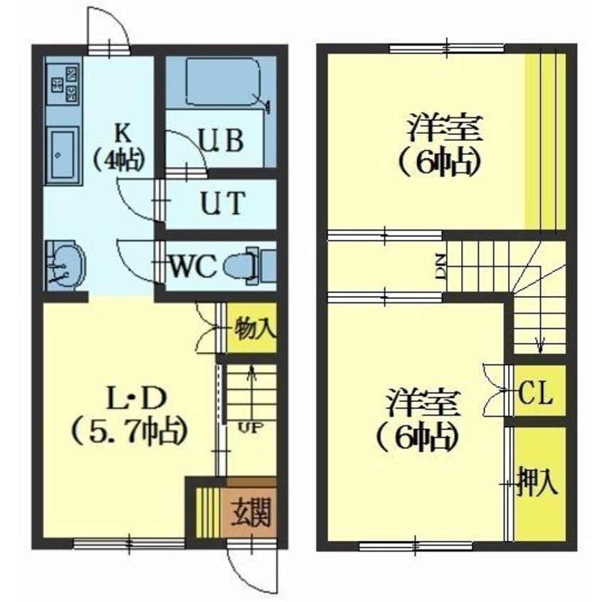 間取図 第5長谷川ハイツ