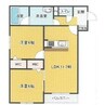 レジデンス大縄町 2LDKの間取り