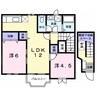 タウン日吉壱番館 2LDKの間取り