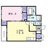 ジュネス松陰 1LDKの間取り