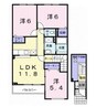 TERRACE HOUSE N 3LDKの間取り