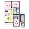 エスポアールＢ 3LDKの間取り