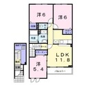 エスポアールＢの間取図