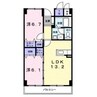 カルム日吉 2LDKの間取り