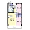 カルム日吉 2LDKの間取り