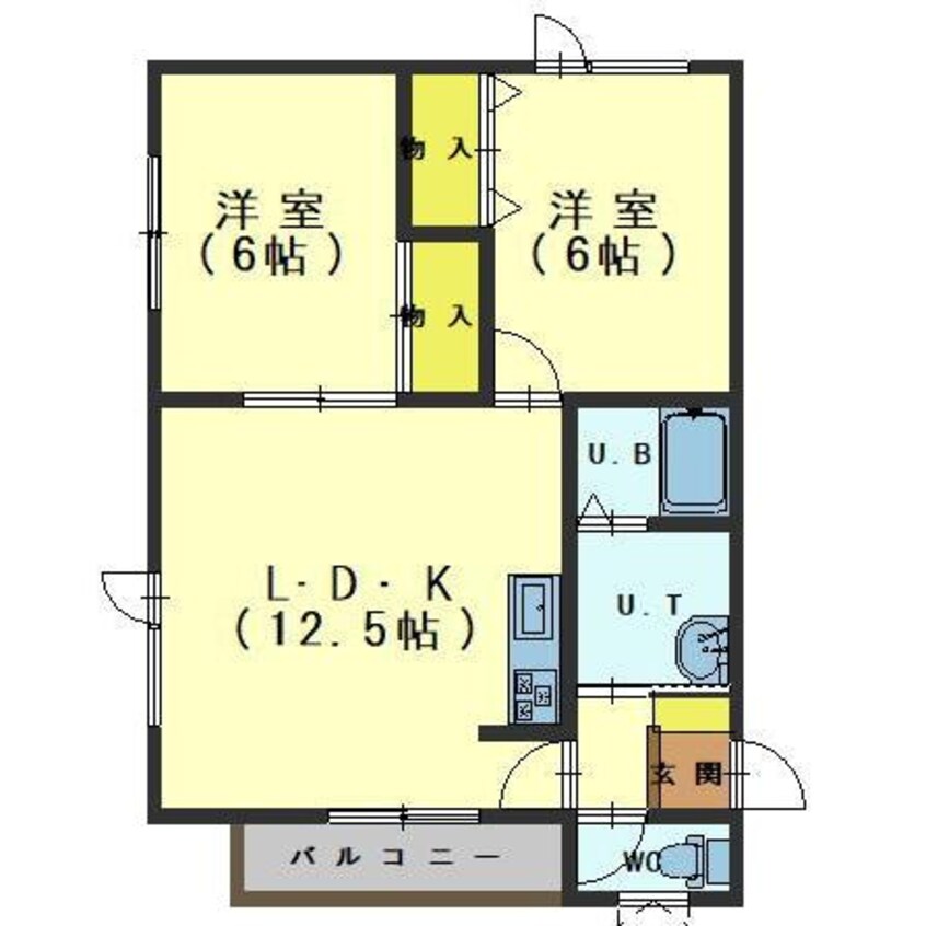 間取図 メゾンELLEⅡ